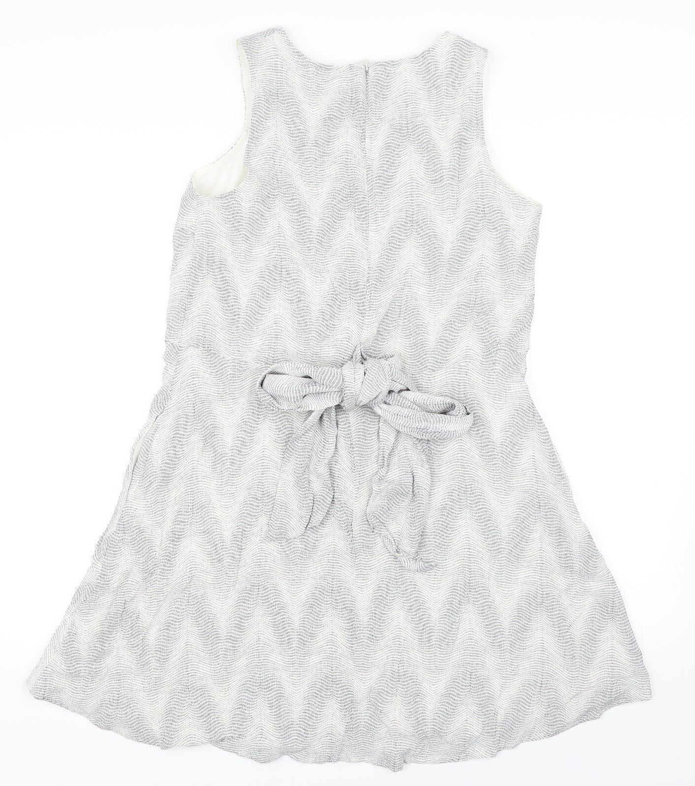 Gap Womens Blue Polka Dot  Skater Dress  Size L