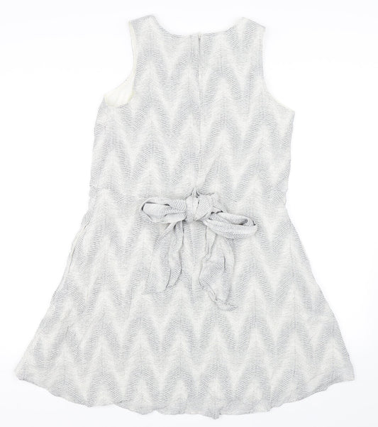 Gap Womens Blue Polka Dot  Skater Dress  Size L