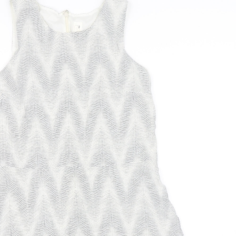 Gap Womens Blue Polka Dot  Skater Dress  Size L