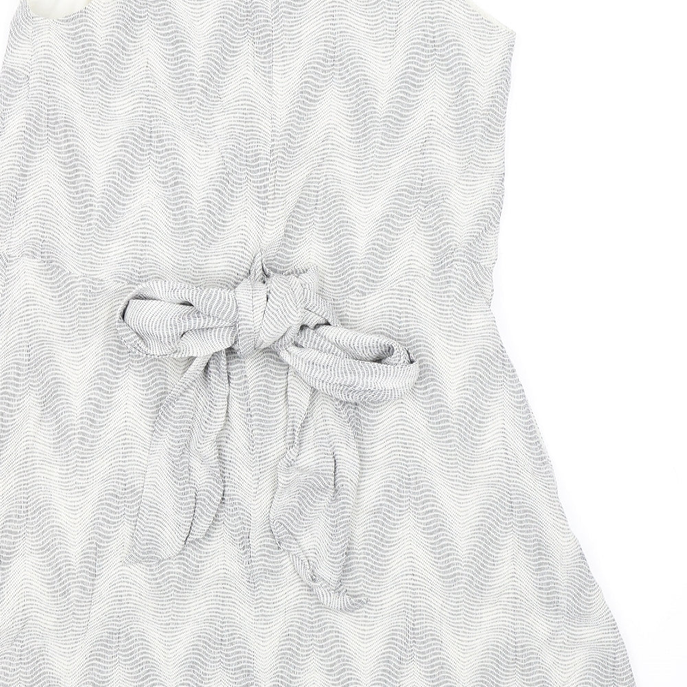 Gap Womens Blue Polka Dot  Skater Dress  Size L