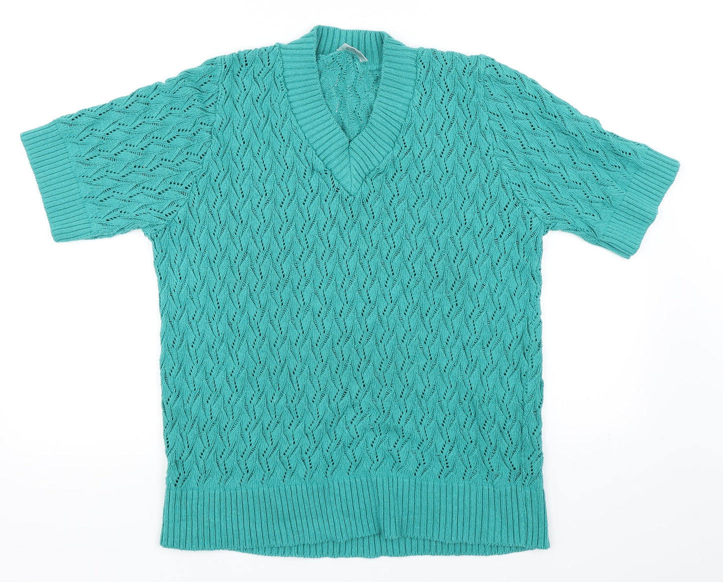 ...Being Casual Womens Green   Pullover Jumper Size 20