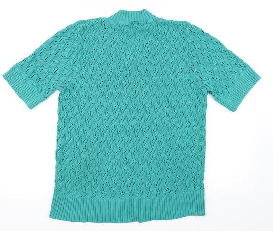 ...Being Casual Womens Green   Pullover Jumper Size 20