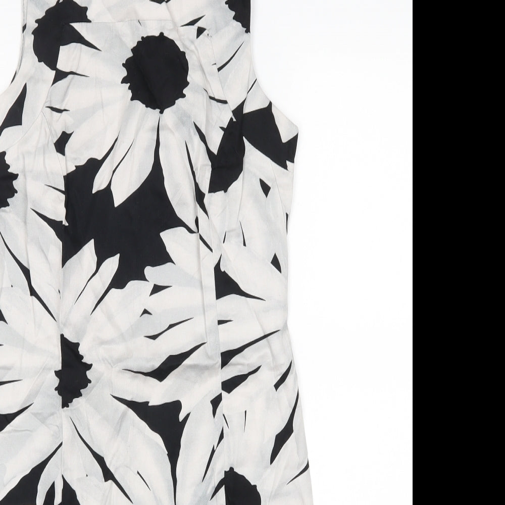 blue sand Womens Black Floral  A-Line  Size 42