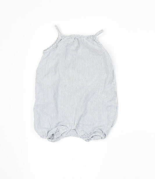 Gap Girls Blue Striped  Dungaree One-Piece Size 6-9 Months