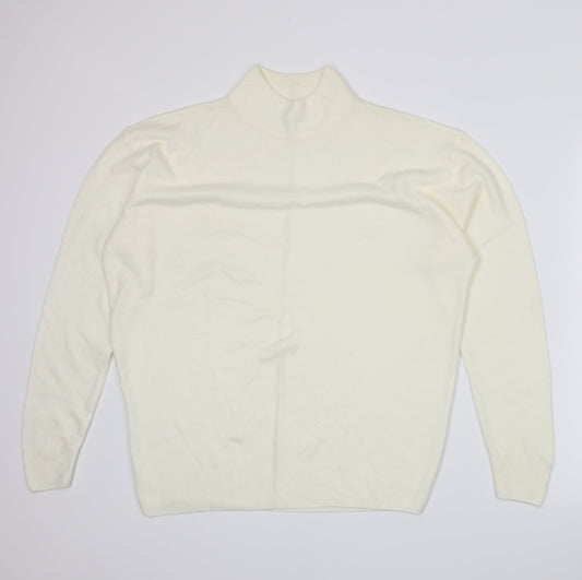 Damart Womens Ivory  Knit Pullover Jumper Size 16