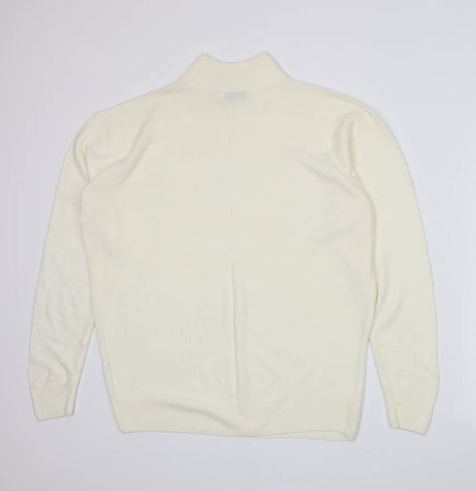 Damart Womens Ivory  Knit Pullover Jumper Size 16