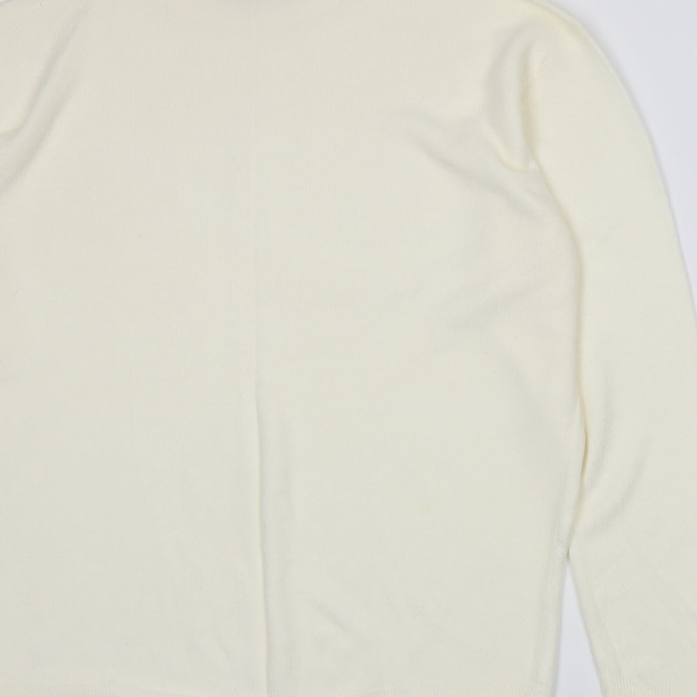 Damart Womens Ivory  Knit Pullover Jumper Size 16