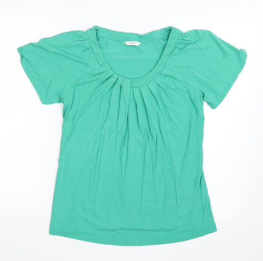 Marks and Spencer Womens Green   Basic T-Shirt Size 8