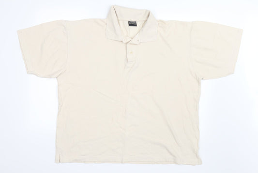 Academy Mens Ivory    Polo Size 2XL
