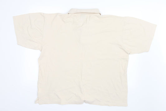 Academy Mens Ivory    Polo Size 2XL