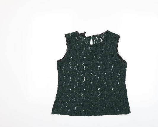 Adiva Womens Green   Basic Blouse Size S