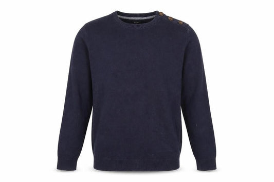 quaterback Mens Blue   Pullover Jumper Size S