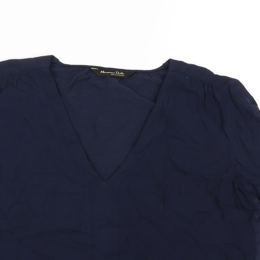 Massimo Alba Womens Blue   Basic Blouse Size XS
