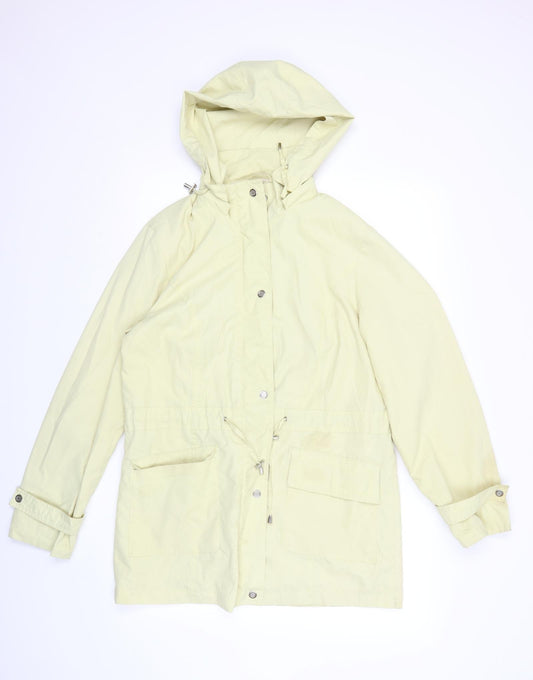 rowlands Womens Yellow   Rain Coat Coat Size 12