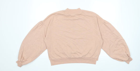 Monki Womens Pink   Pullover Sweatshirt Size XS