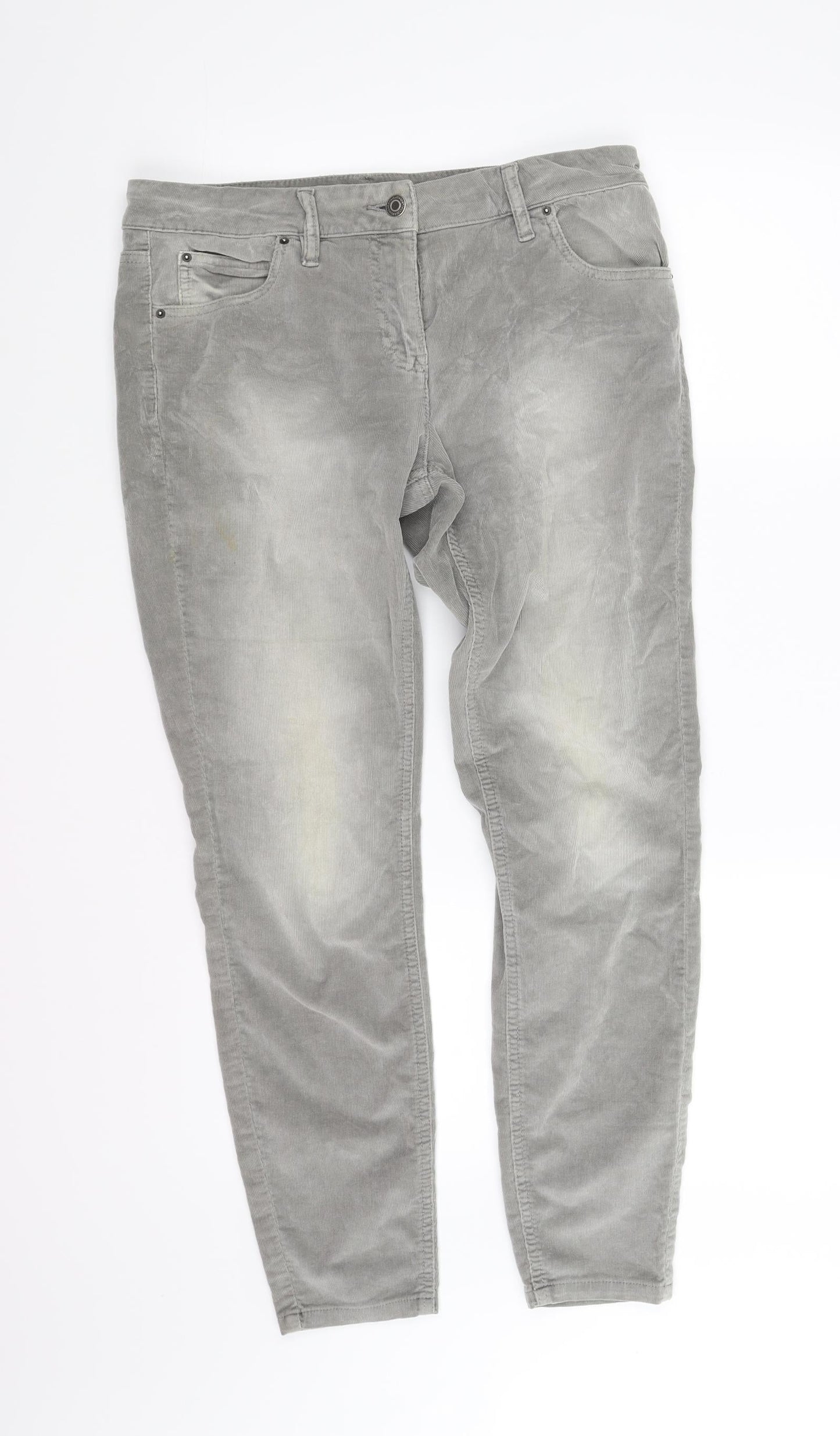 pre worn Womens Grey   Straight Jeans Size 12 L30 in