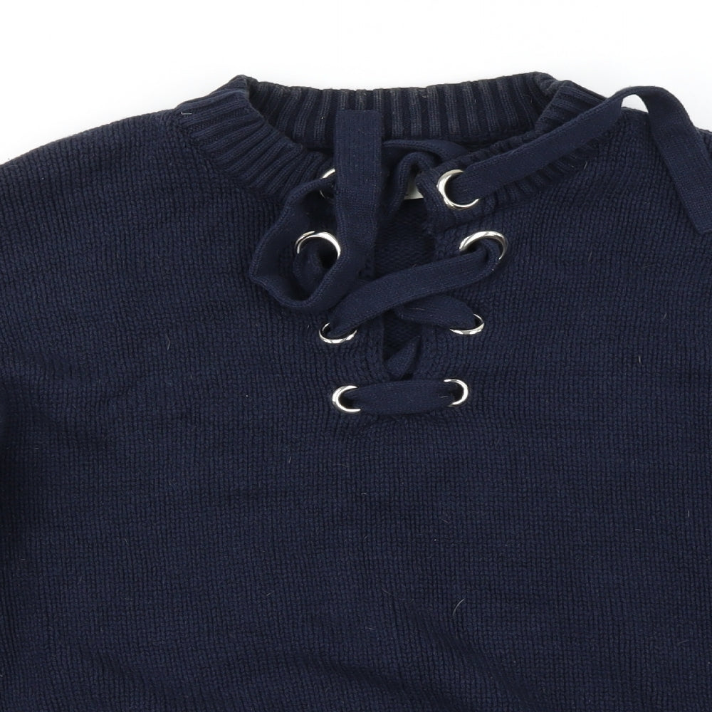 Papaya Womens Blue   Pullover Jumper Size L