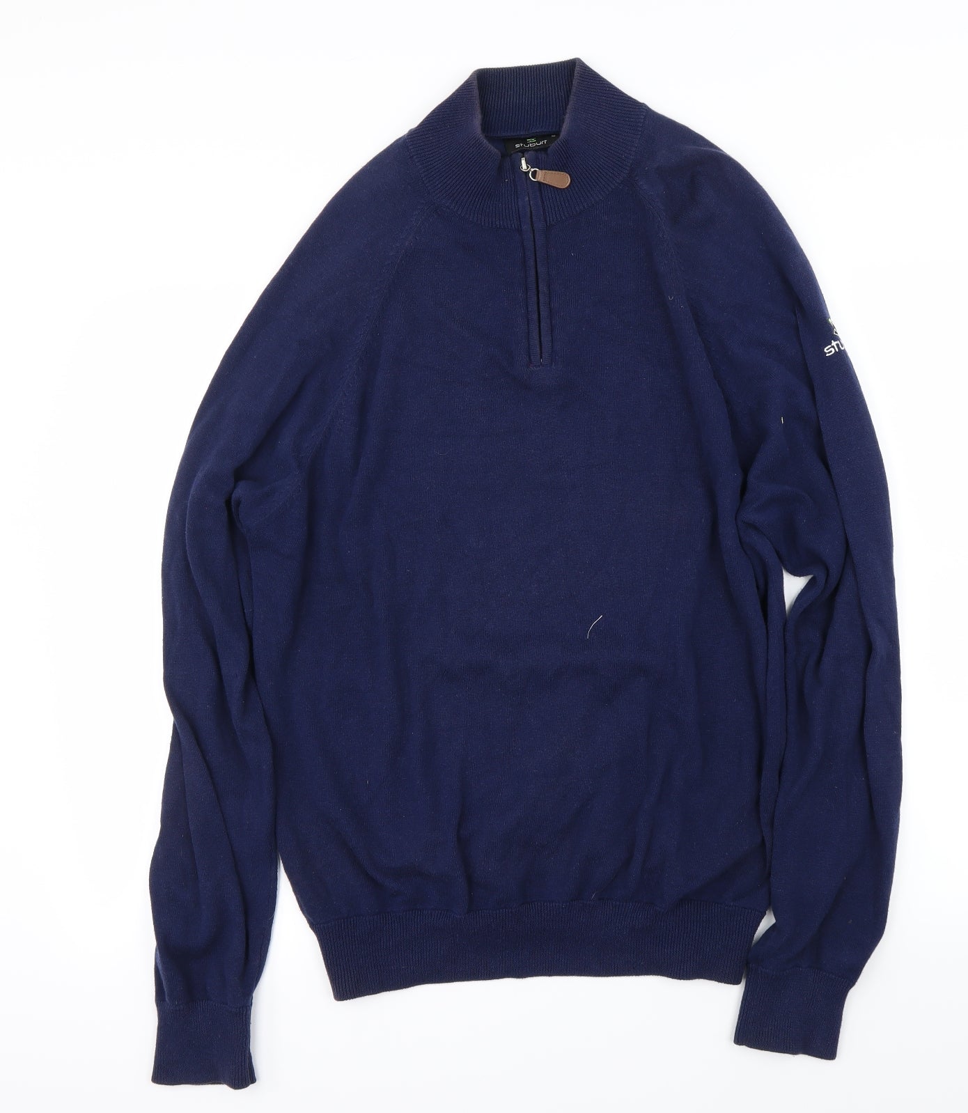 Stuburt Mens Blue   Henley Jumper Size M