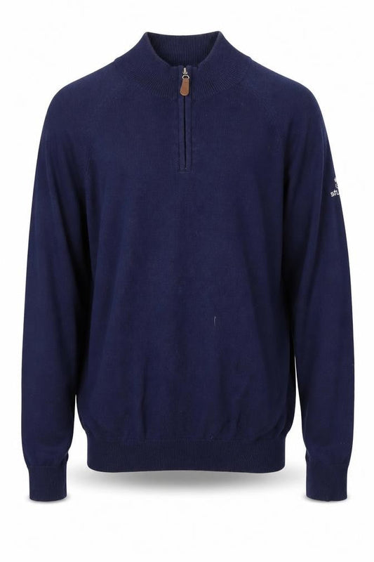 Stuburt Mens Blue   Henley Jumper Size M