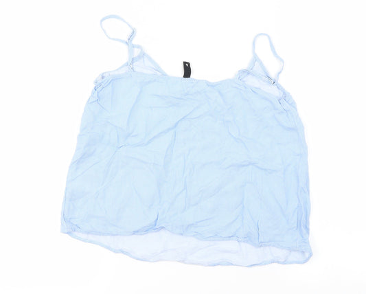 H&M Womens Blue   Cropped Blouse Size 6