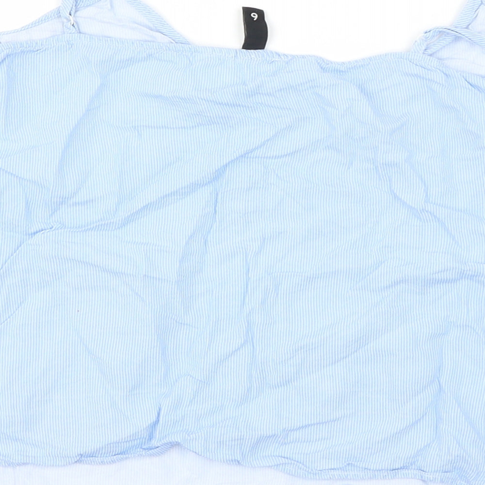 H&M Womens Blue   Cropped Blouse Size 6