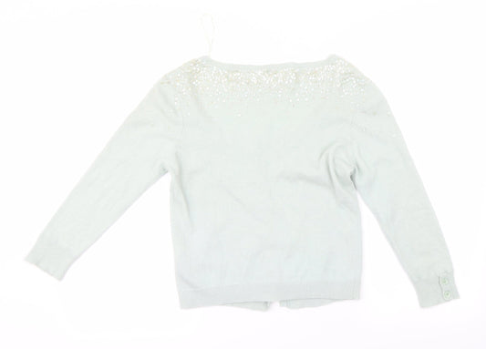 Preworn Womens Green   Cardigan Jumper Size 12