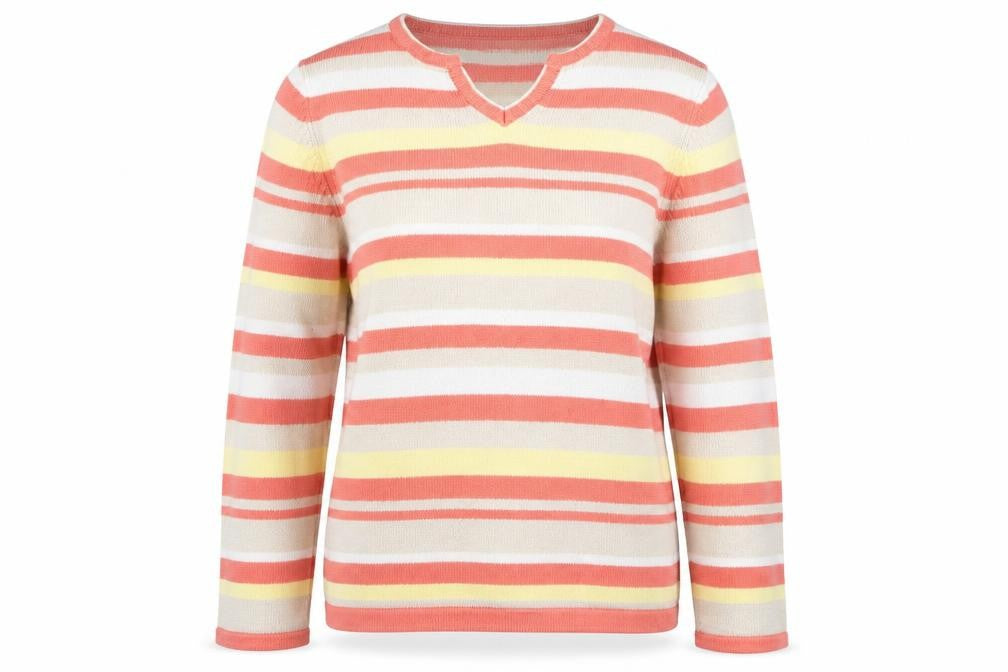 Front view of Preworn women’s ivory jumper, size UK 16