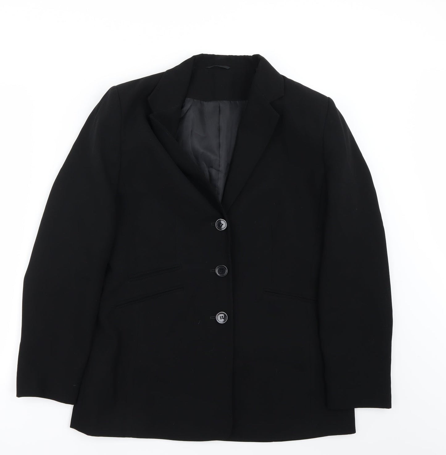 Preworn Womens Black   Jacket Blazer Size 12
