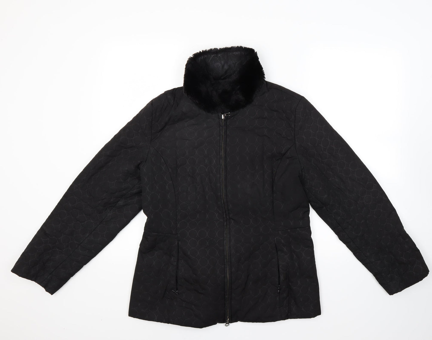 Jones New York Womens Black   Jacket Coat Size M