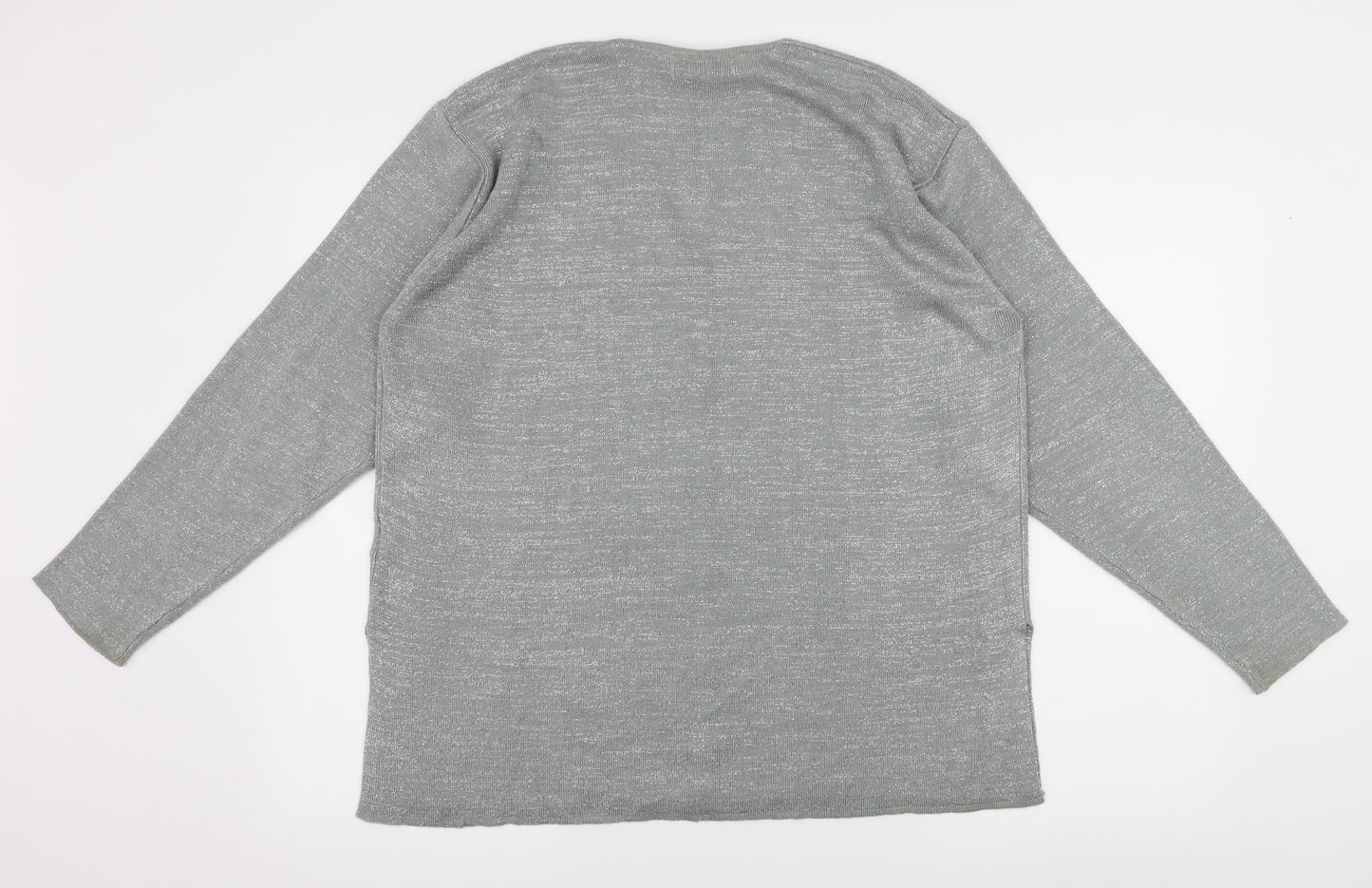 Paramour Womens Grey  Knit Cardigan Jumper Size M