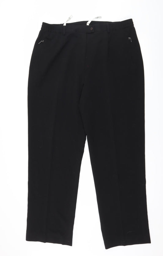 Oscar B Womens Black   Trousers  Size 20 L30 in