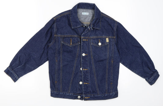 Adams Girls Blue  Denim Jacket  Size 9 Years