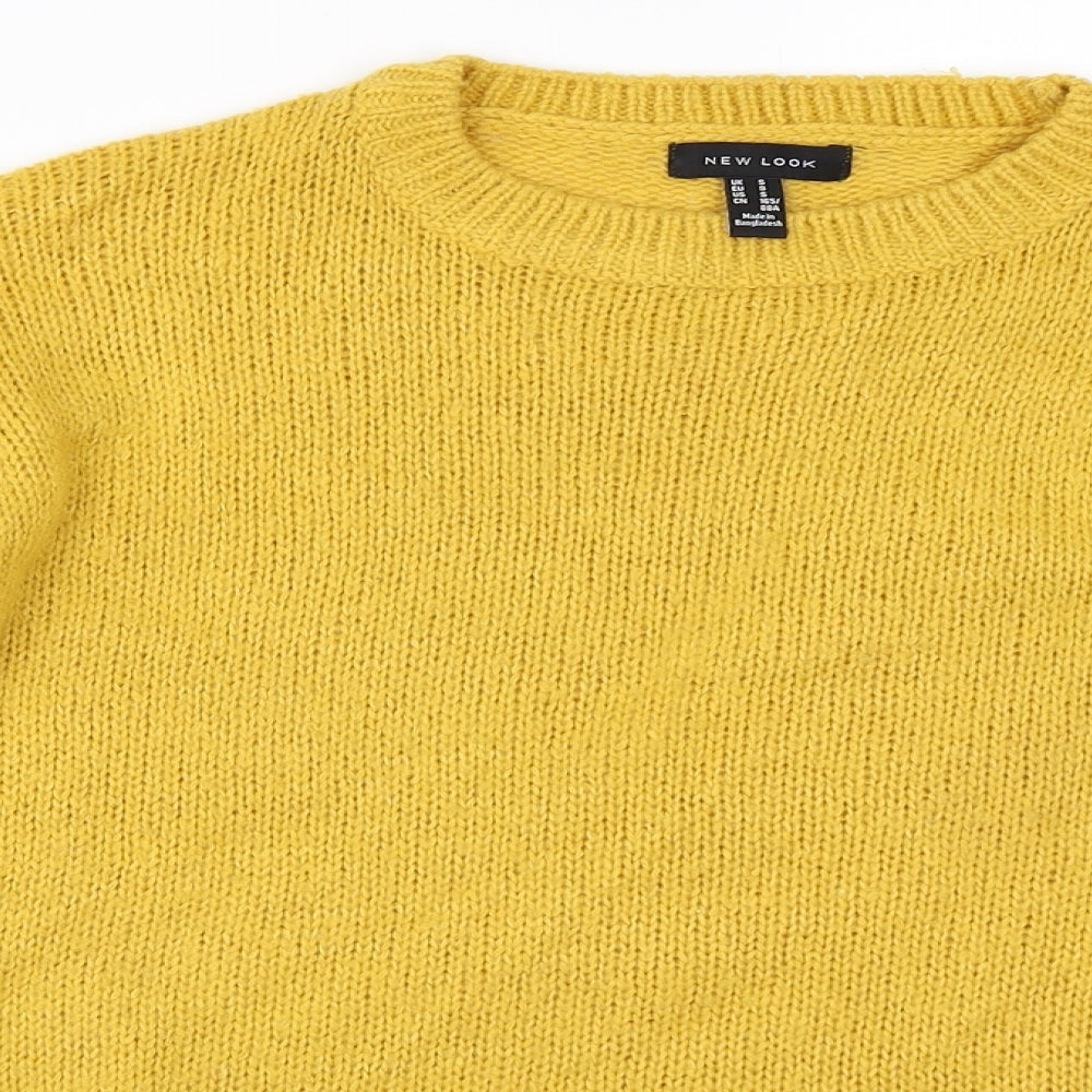 New Look  Womens Yellow   Pullover Jumper Size S
