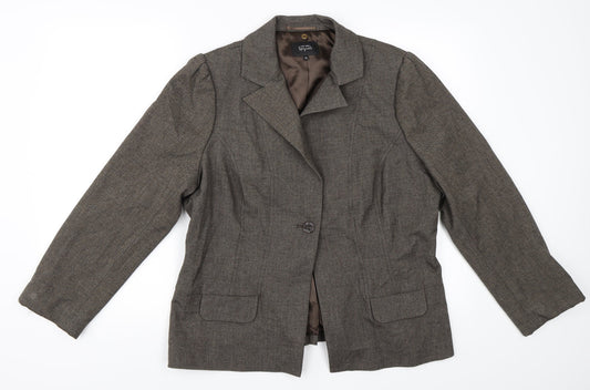 Per Una Womens Brown   Jacket Blazer Size 10