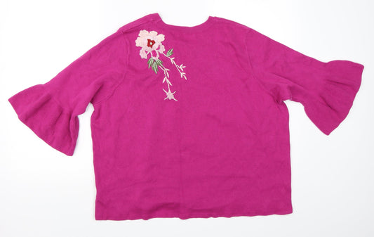Per Una Womens Purple   Pullover Jumper Size 18