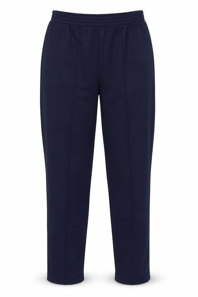 Front view of Slimma women’s blue trousers, size UK 10, 24-inch leg