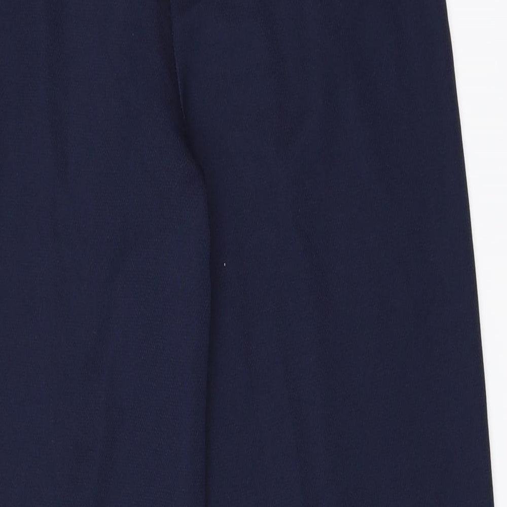 Brand and care label for Slimma women’s blue trousers, size UK 10, 24-inch leg