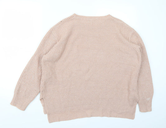 Peacocks Womens Pink   Pullover Jumper Size L