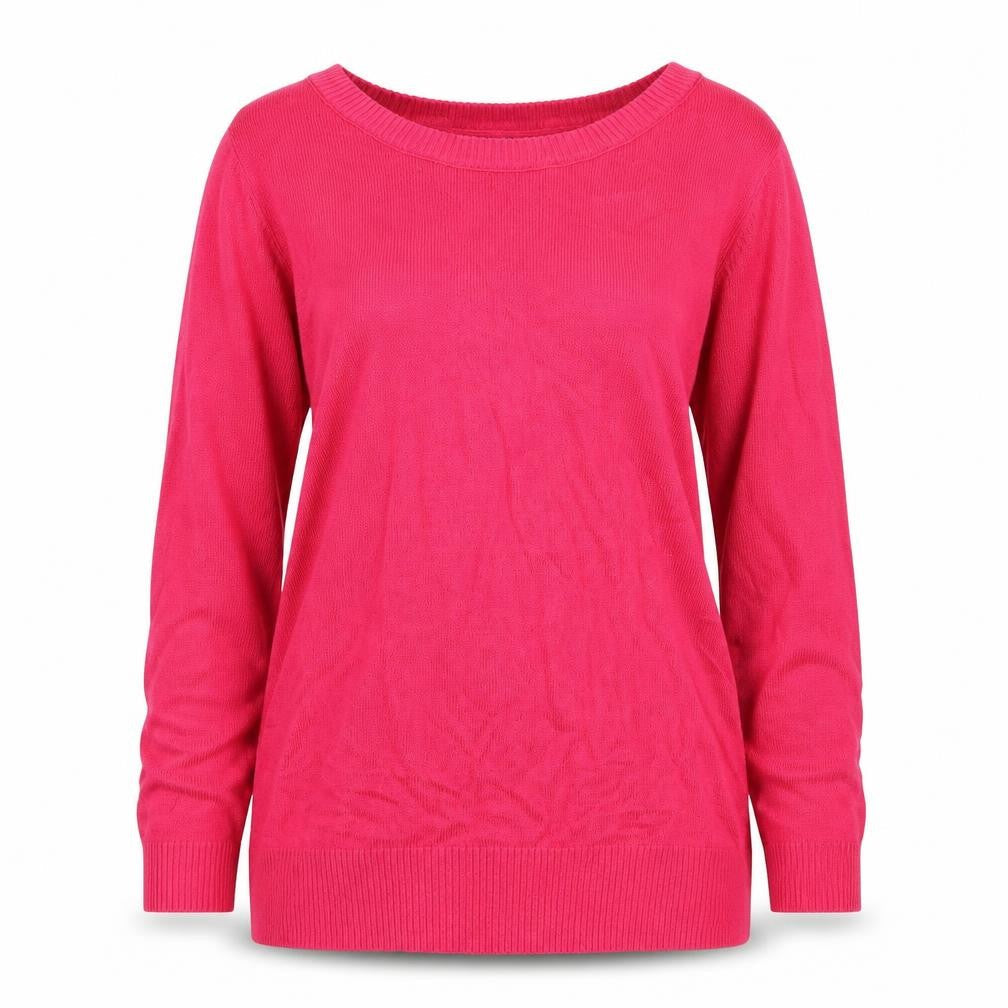 Front view of Gap women’s pink jumper, size M