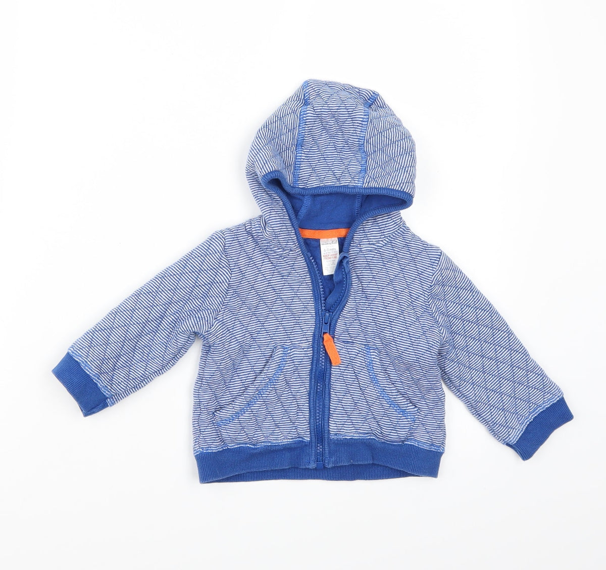 Additional front view of Mini Club Baby Blue Jacket Coat, size 6-9, Months