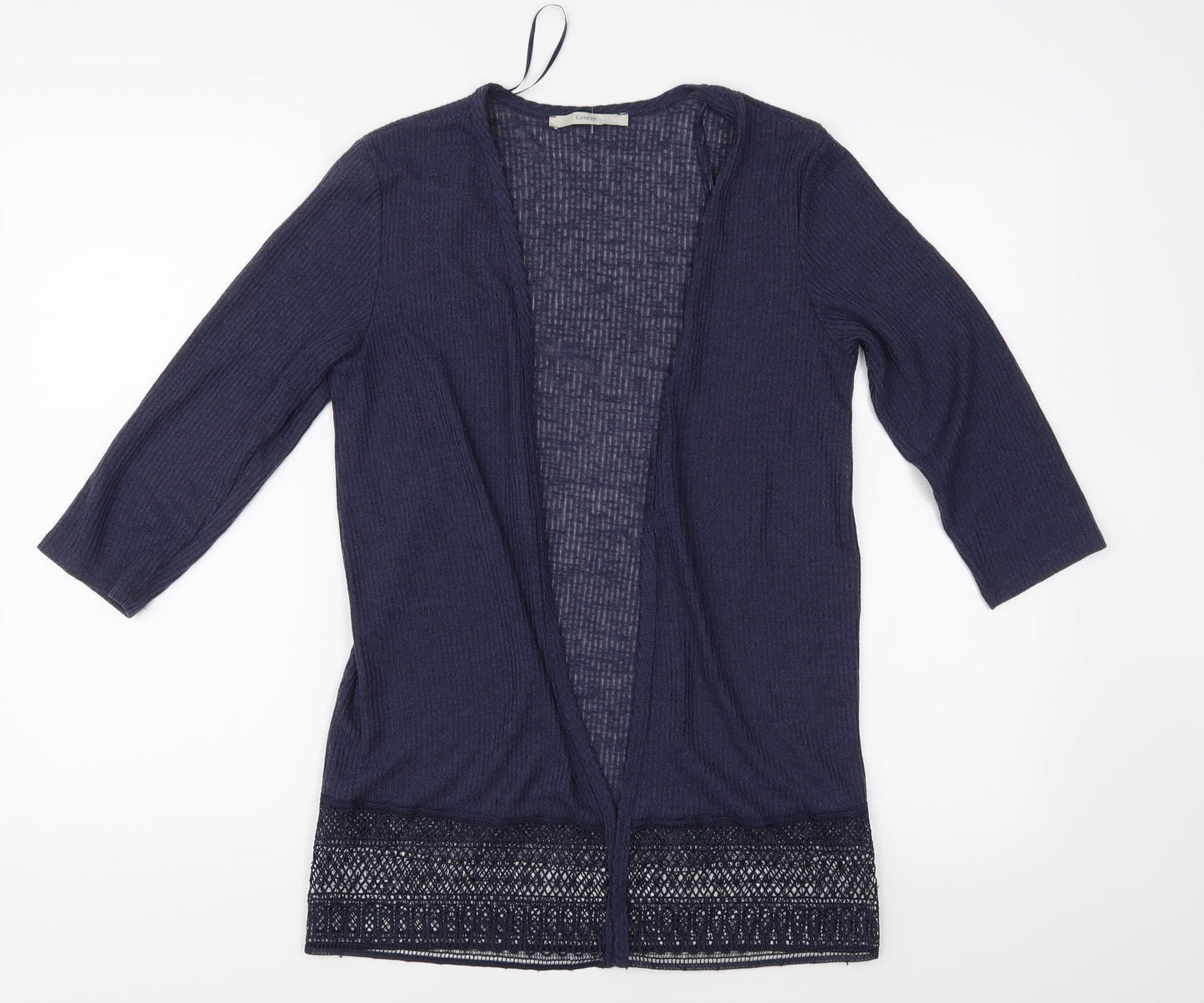 George Womens Blue  Knit Cardigan Jumper Size 8