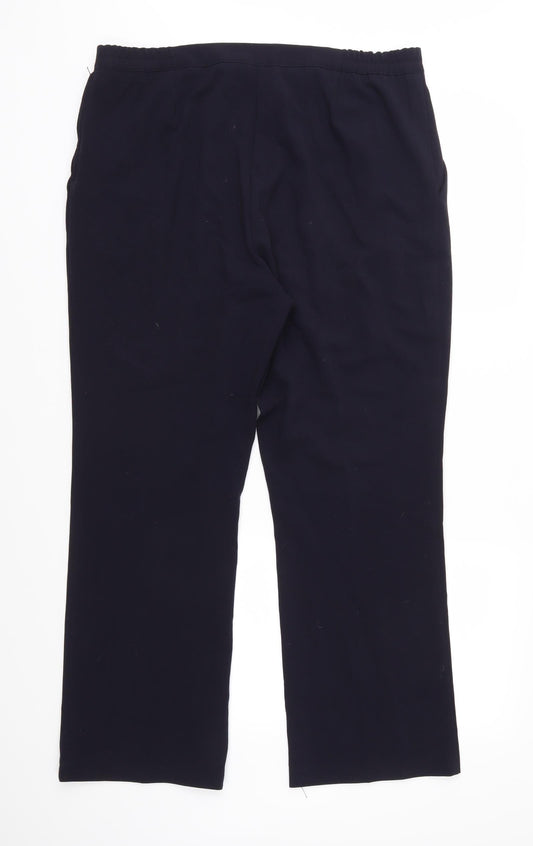 Warehouse Womens Blue   Trousers  Size 16 L28 in