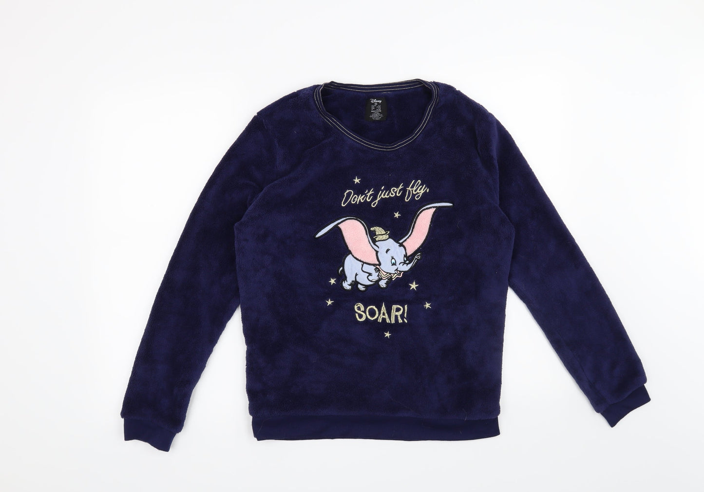 Disney Womens Blue Solid  Top Pyjama Top Size 6  - Disney Dumbo