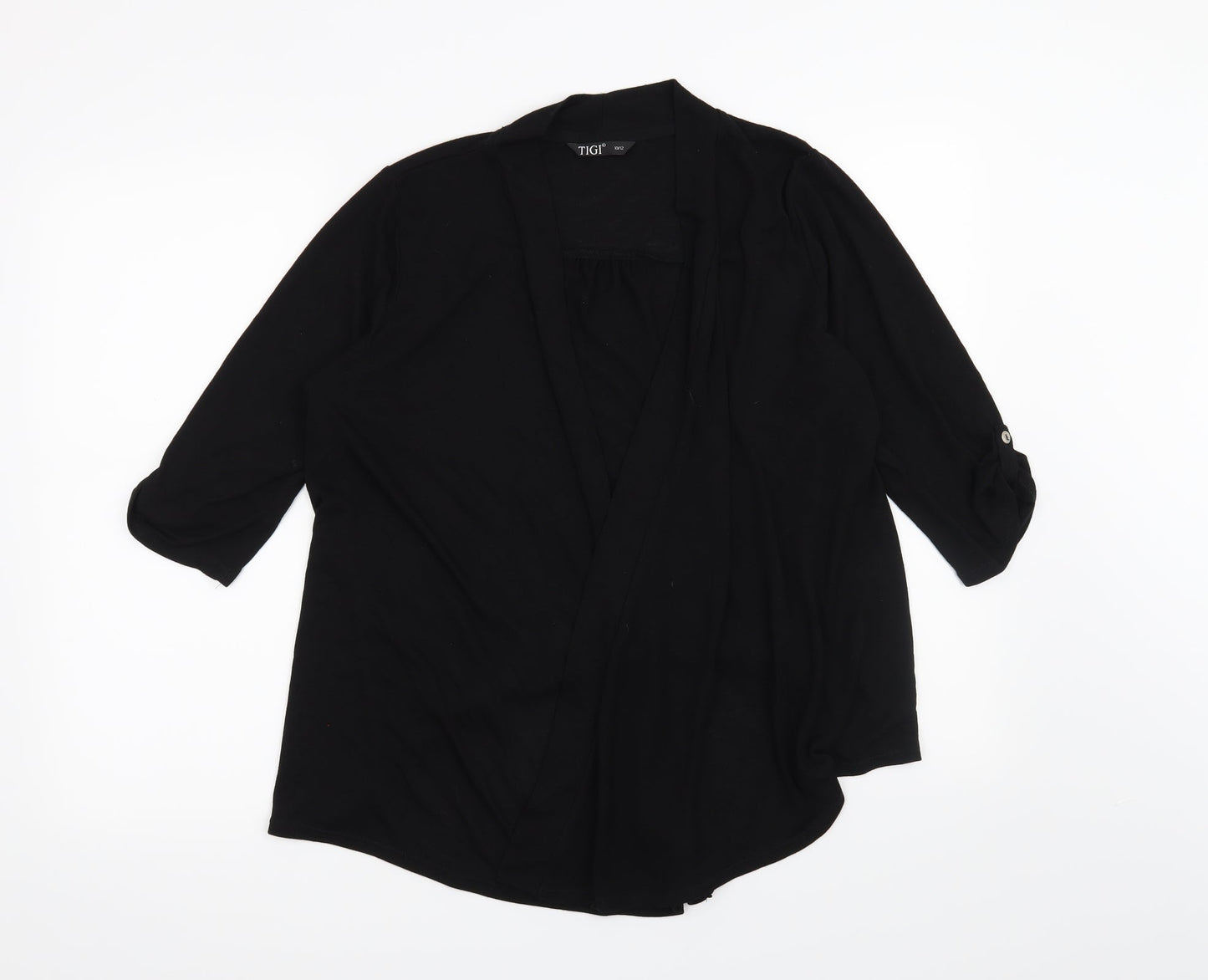 Tigi Womens Black   Basic T-Shirt Size 10