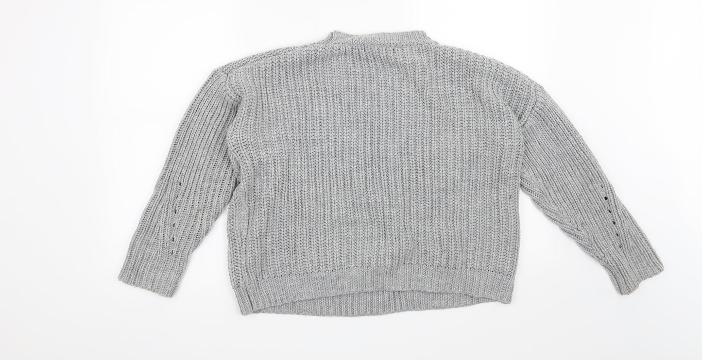 Missguided Womens Grey   Pullover Jumper Size S