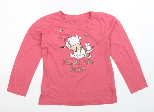 Disney Womens Pink   Basic T-Shirt Size 8