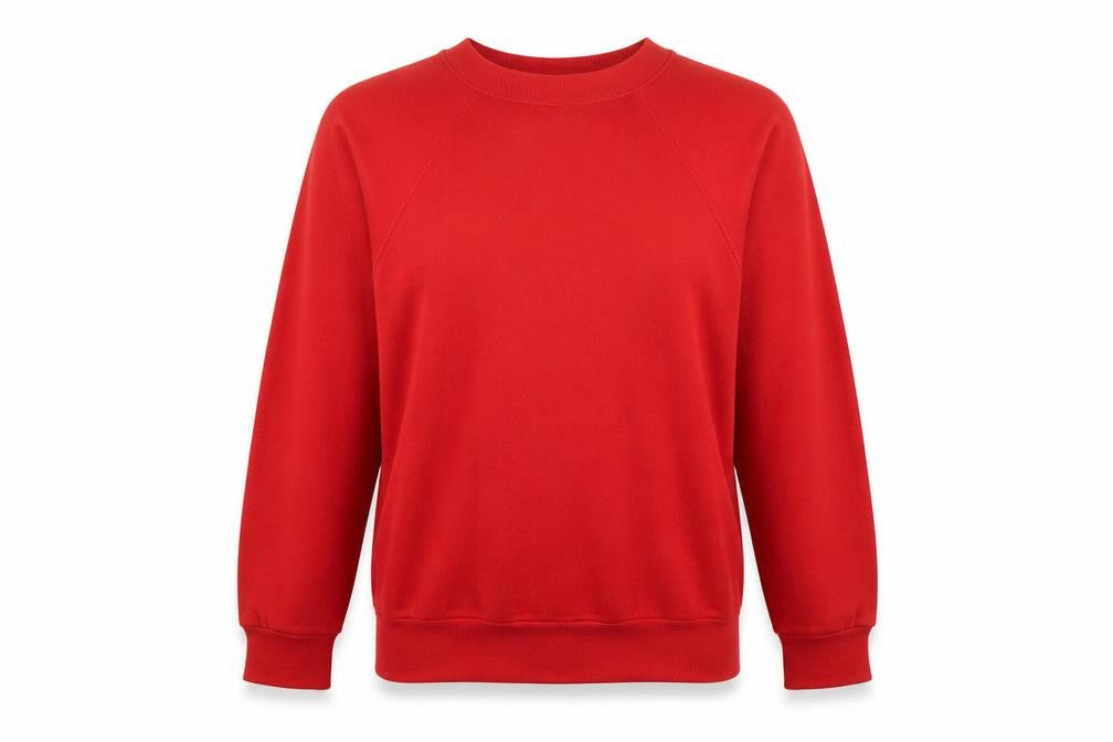 Womens Red   Pullover Sweatshirt Size L