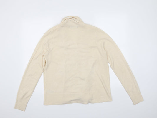 M&S Womens Beige   Cardigan Jumper Size M