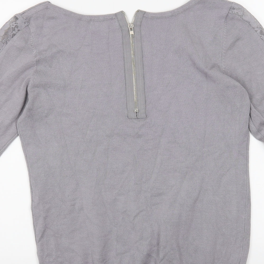 Apricot Womens Grey   Pullover Jumper Size 14