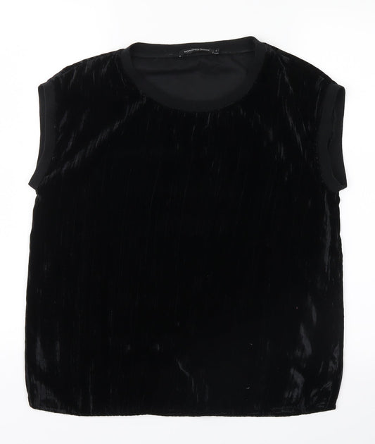 Monoprix Womens Black   Basic T-Shirt Size XS